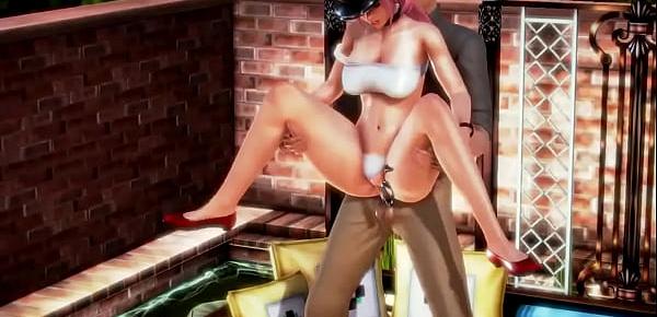  Poison street fighter cosplay hentai girl having sex with a man in hot porn video